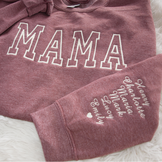 Sweatshirt - Crewneck - MAMA With Sleeve