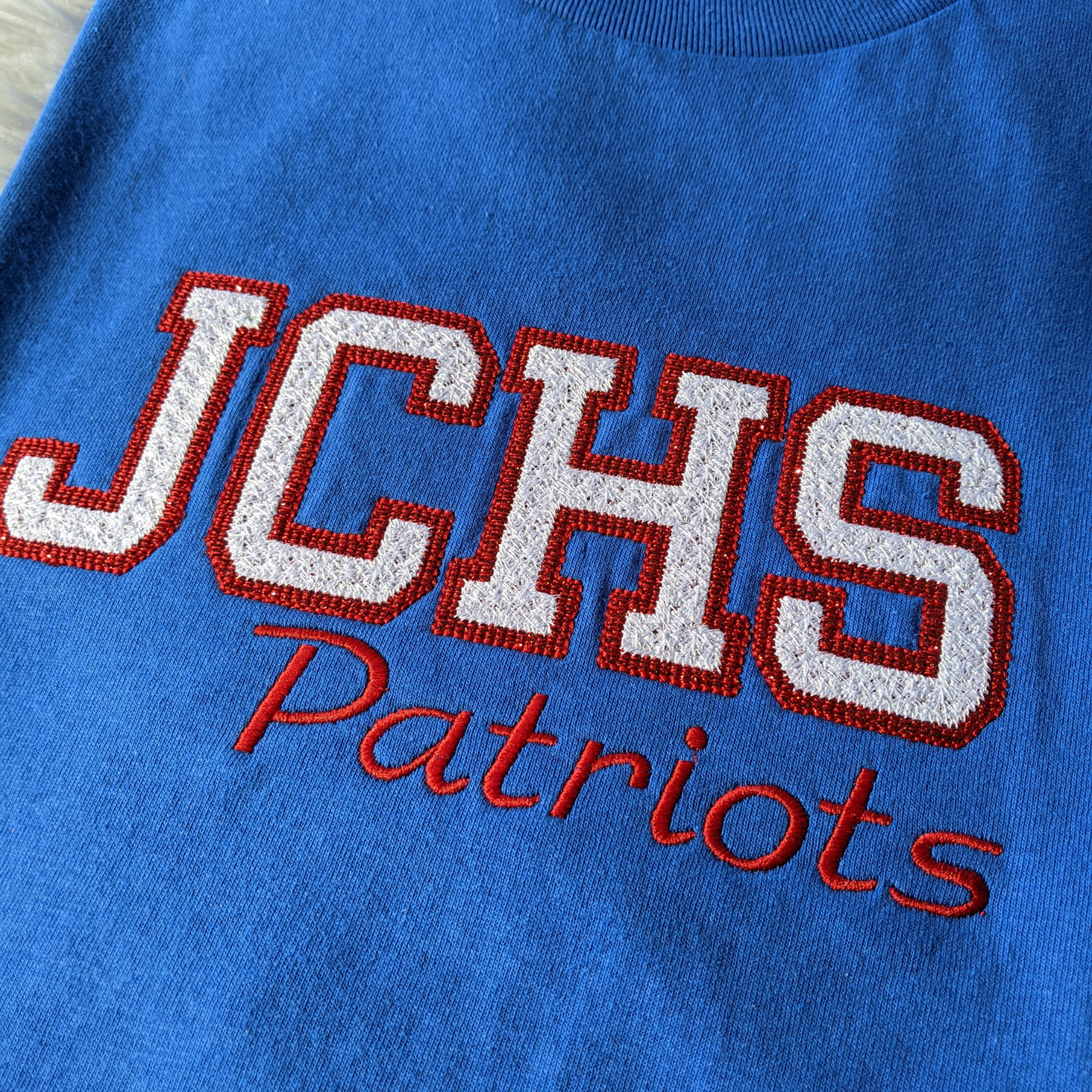 T-shirt - School Spirit wear with glitter vinyl